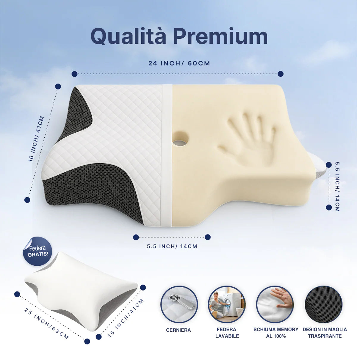 MazyGet Serenium - OrthoSleep™ - Sollievo Cervicale