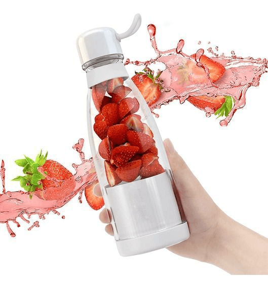 Mini Liquidificador de Vaso Portátil Branco – Potência e Praticidade ao Seu Alcance!