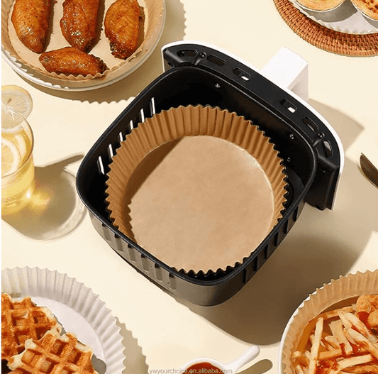 Papel de Forno para Freidora de Ar 16CM*50PCS – Praticidade e Limpeza Facilidades para a Tua Cozinha!