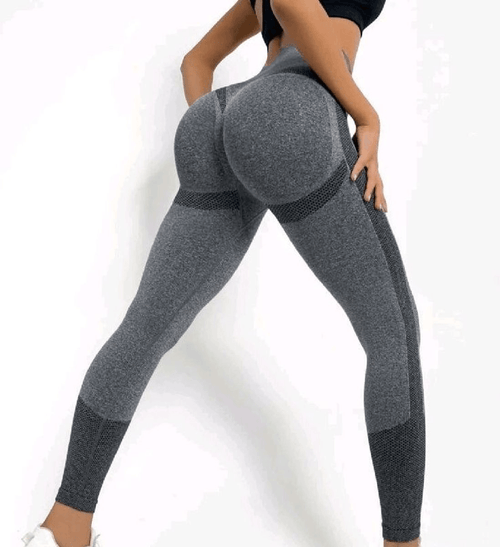 Leggings Push Up Cinza - Empina Bumbum
